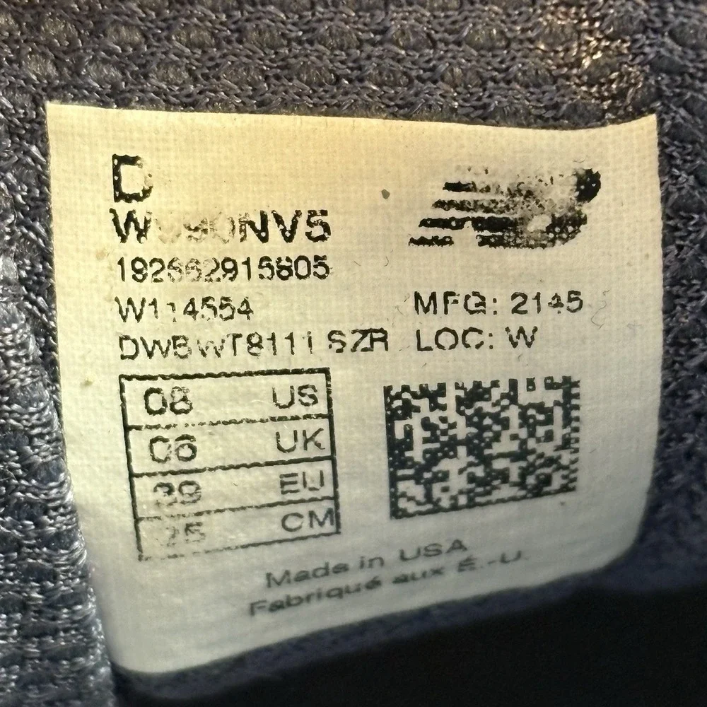 New Balance 990v5 Running Shoes - Women's US 8‎ Sneakers Navy Blue Made in USA